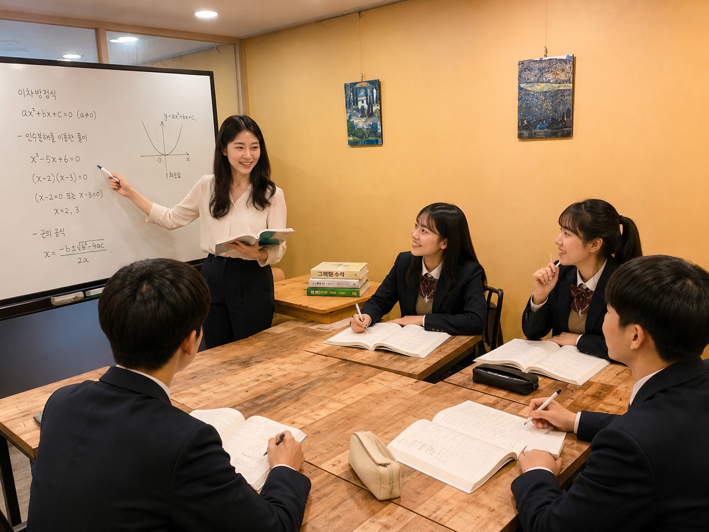 소수정예 수업 장면
