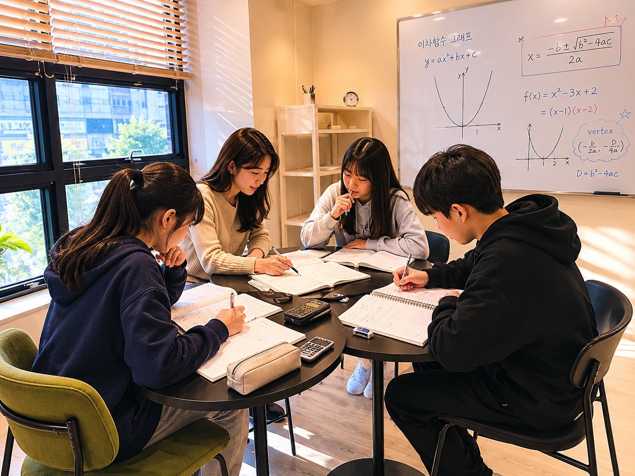 소그룹 자습 장면